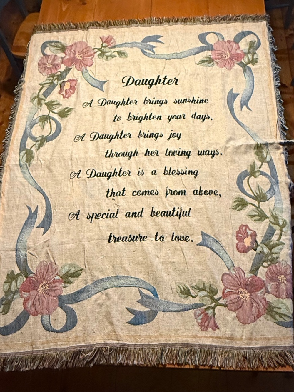Collections Etc Daughter Throw Blanket